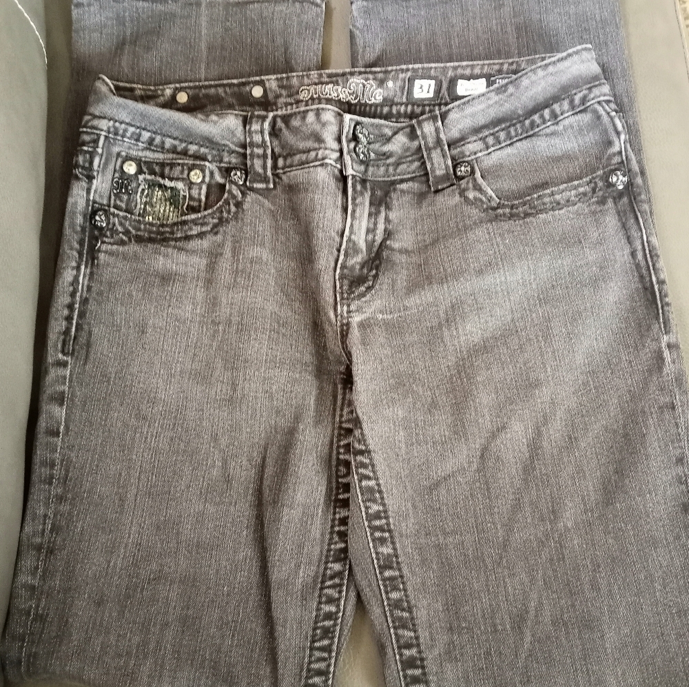 Miss Me Black Denim Wash Jeans